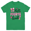 Hello Fourth Grade First Day Of School Coquette Teacher Girl Youth Shirt | teecentury