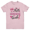 Hello Kindergarten First Day Of School Coquette Teacher Girl Youth Shirt | teecentury