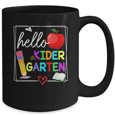 Hello Kindergarten Team Kinder Back To School Teacher Kids Mug | teecentury