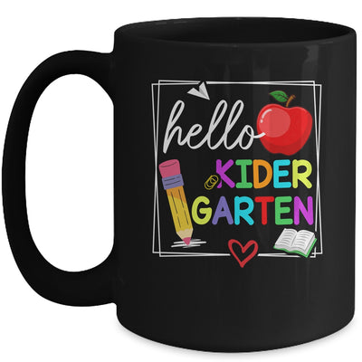 Hello Kindergarten Team Kinder Back To School Teacher Kids Mug | teecentury