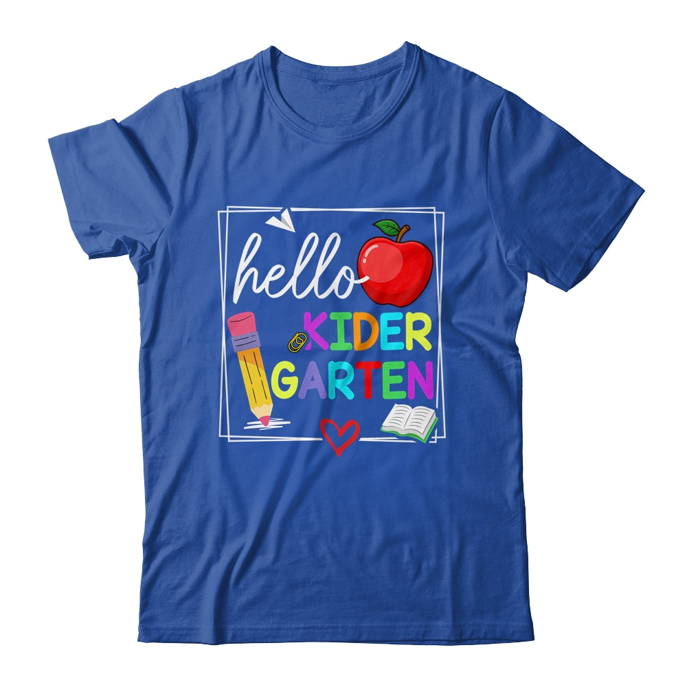 Hello Kindergarten Team Kinder Back To School Teacher Kids Shirt & Hoodie | teecentury