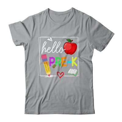 Hello Pre-K Team Preschool Back To School Teacher Kids Shirt & Hoodie | teecentury
