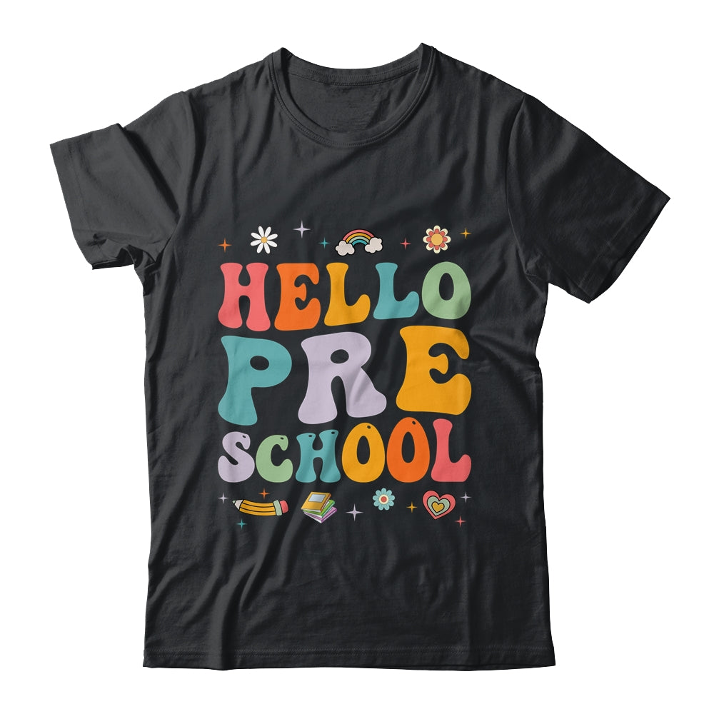 Hello Preschool Back To School Teachers Kids Girls Shirt & Hoodie | teecentury