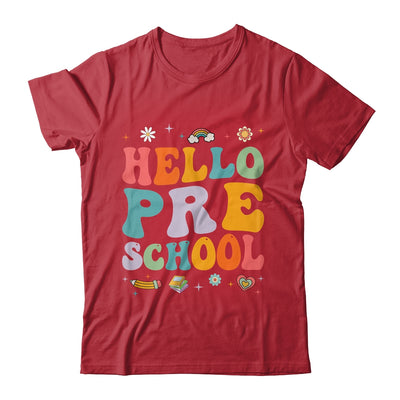 Hello Preschool Back To School Teachers Kids Girls Shirt & Hoodie | teecentury