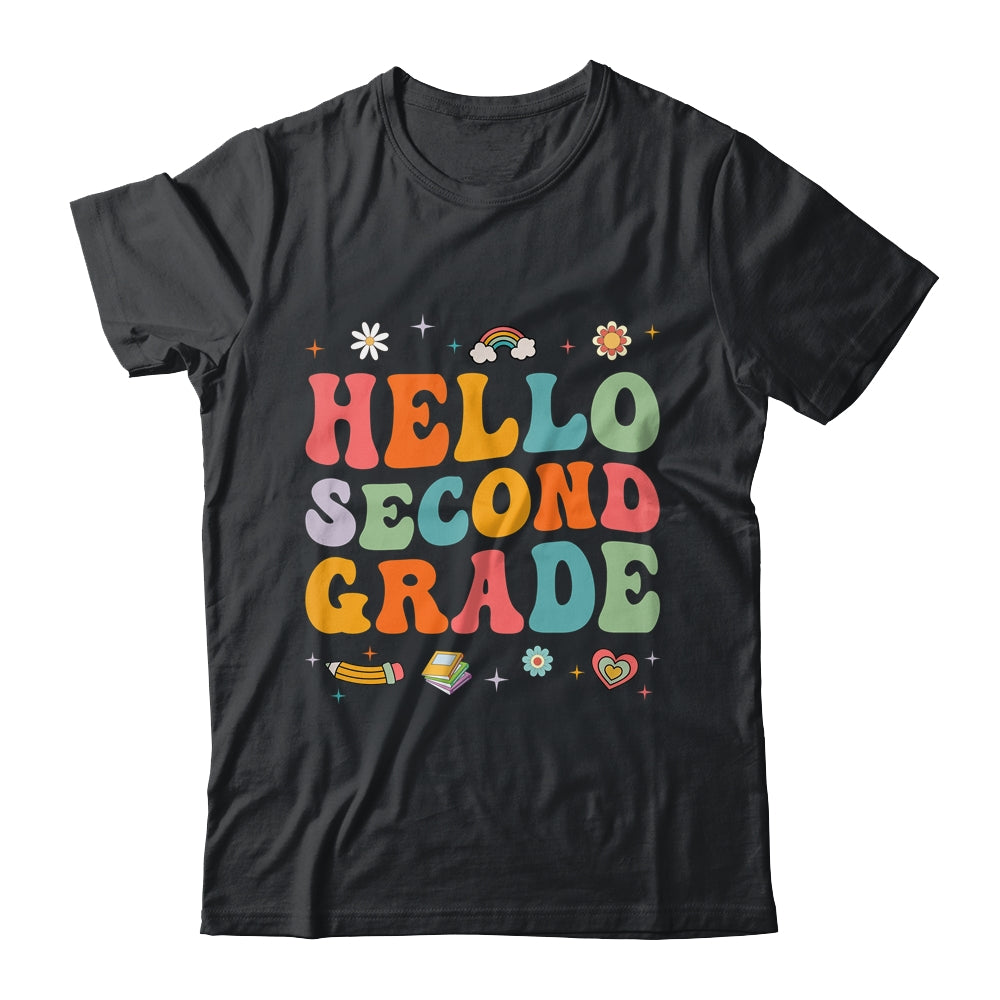 Hello Second 2nd Grade Back To School Teachers Kids Girls Shirt & Hoodie | teecentury