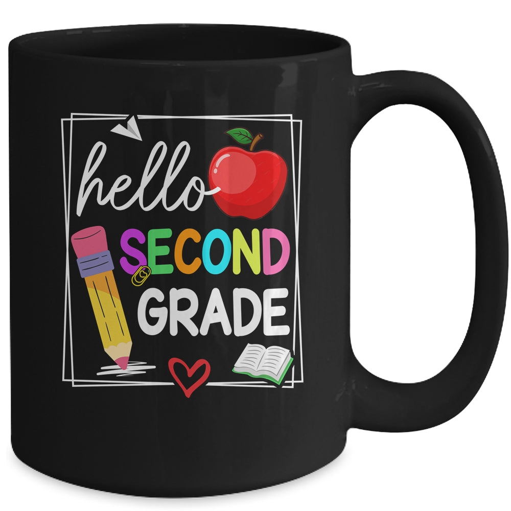 Hello Second Grade Team 2nd Grade Back To School Teacher Kid Mug | teecentury