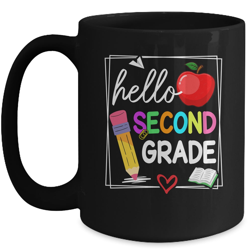 Hello Second Grade Team 2nd Grade Back To School Teacher Kid Mug | teecentury