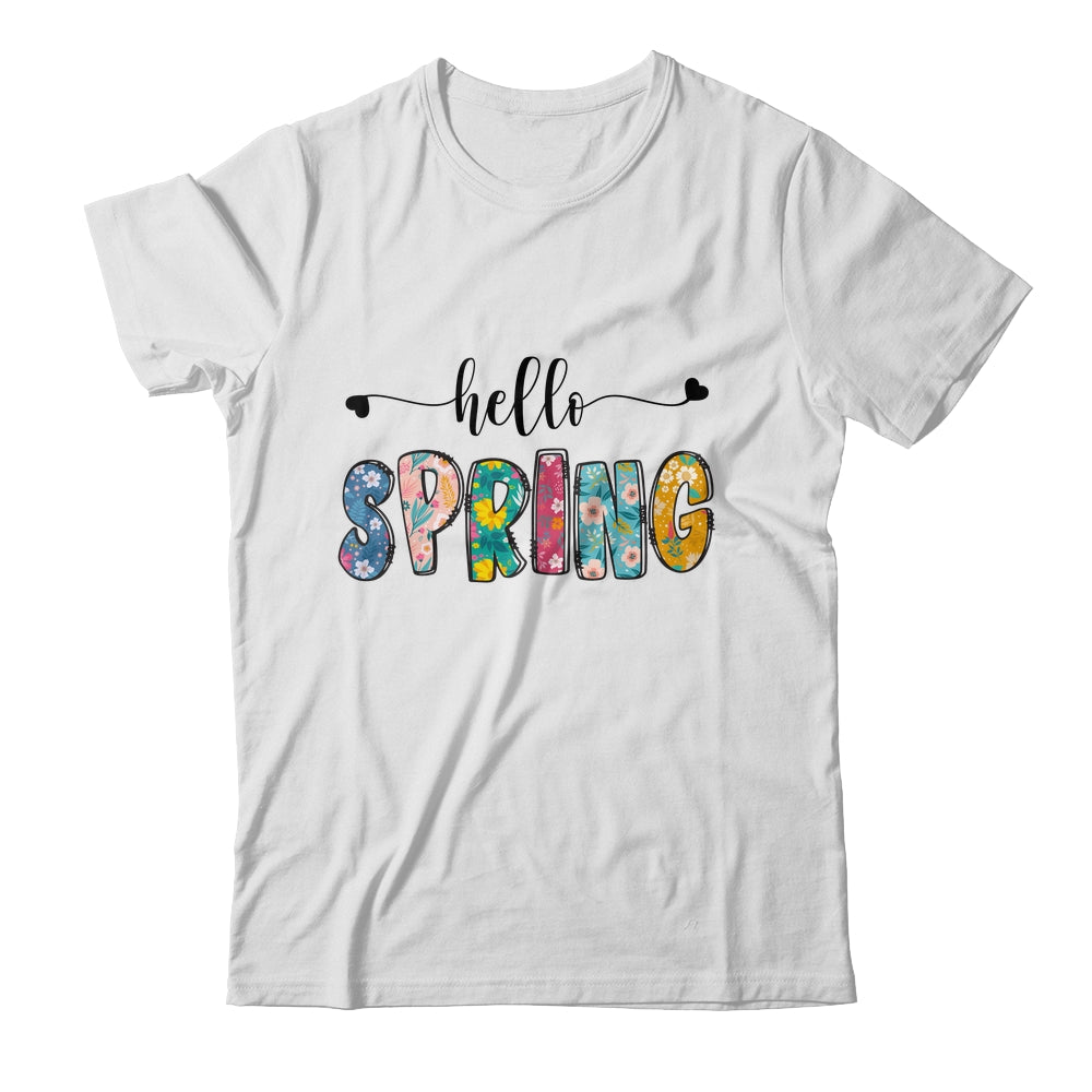 Hello Spring Flower Happy Easter Floral Mom Plant Lover Shirt & Tank Top | teecentury