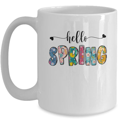 Hello Spring Flower Happy Easter Floral Mom Plant Lover Mug | teecentury