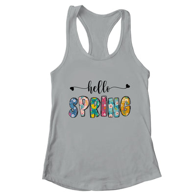 Hello Spring Flower Happy Easter Floral Mom Plant Lover Shirt & Tank Top | teecentury
