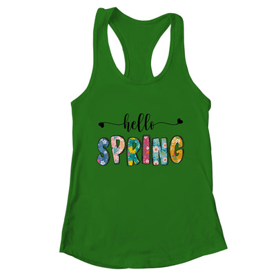 Hello Spring Flower Happy Easter Floral Mom Plant Lover Shirt & Tank Top | teecentury