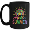 Hello Summer End Of School Year Teacher Cute For Women Kids Mug | teecentury