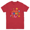 Hello Summer Happy Last Day School Summer Vacation For Kids Youth Shirt | teecentury