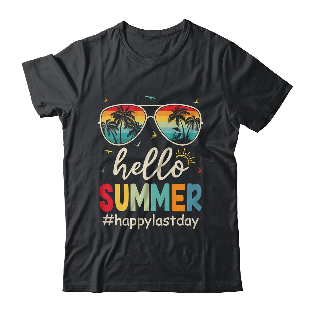 Hello Summer Happy Summer Vacation Retro Beach Men Women Shirt & Tank Top | teecentury