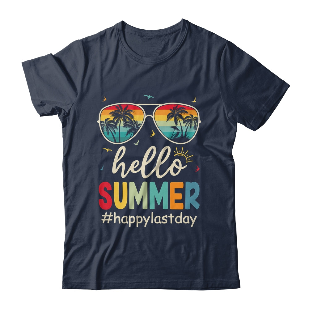 Hello Summer Happy Summer Vacation Retro Beach Men Women Shirt & Tank Top | teecentury