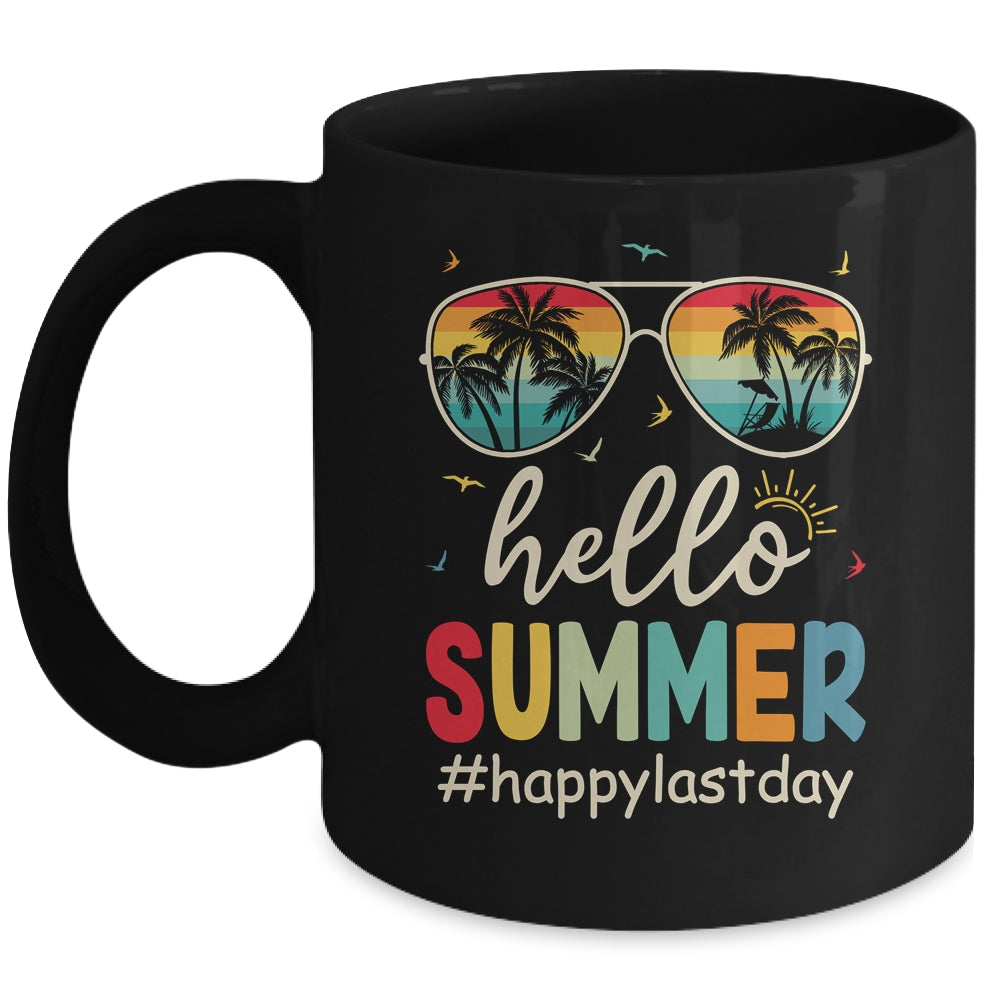 Hello Summer Happy Summer Vacation Retro Beach Men Women Mug | teecentury