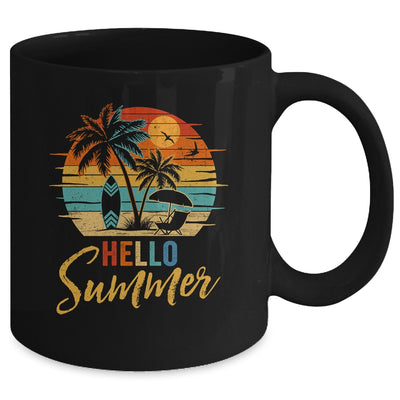 Hello Summer Retro Beach Vacation Family Matching Men Women Mug | teecentury