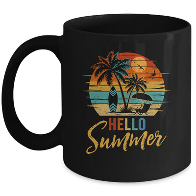 Hello Summer Retro Beach Vacation Family Matching Men Women Mug | teecentury