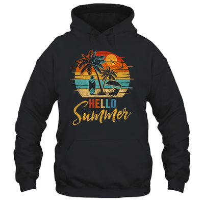 Hello Summer Retro Beach Vacation Family Matching Men Women Shirt & Tank Top | teecentury