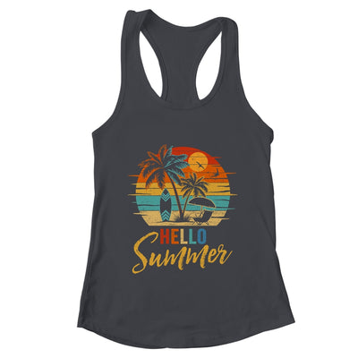 Hello Summer Retro Beach Vacation Family Matching Men Women Shirt & Tank Top | teecentury