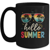 Hello Summer Retro Happy Summer Vacation Beach Men Women Mug | teecentury