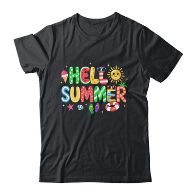 Hello Summer Vacation Ice Cream Popsicle Watermelon Beach Shirt & Tank Top | teecentury