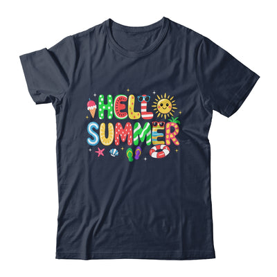 Hello Summer Vacation Ice Cream Popsicle Watermelon Beach Shirt & Tank Top | teecentury