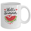 Hello Summer Watermelon Vacation Season Beach Summer Mug | teecentury