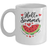 Hello Summer Watermelon Vacation Season Beach Summer Mug | teecentury