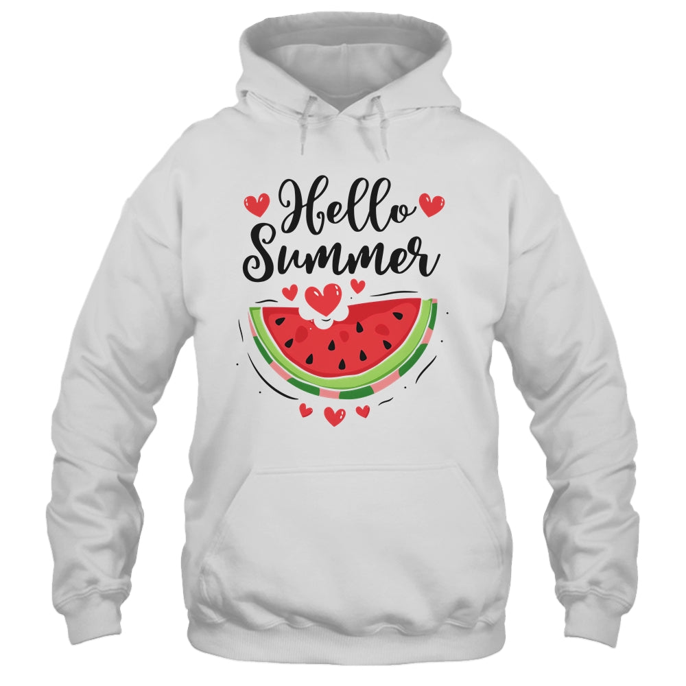 Hello Summer Watermelon Vacation Season Beach Summer Shirt & Tank Top | teecentury
