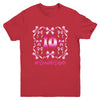 Hello Ten Double Digits Pink Coquette Bow 10th Birthday Girl Youth Shirt | teecentury