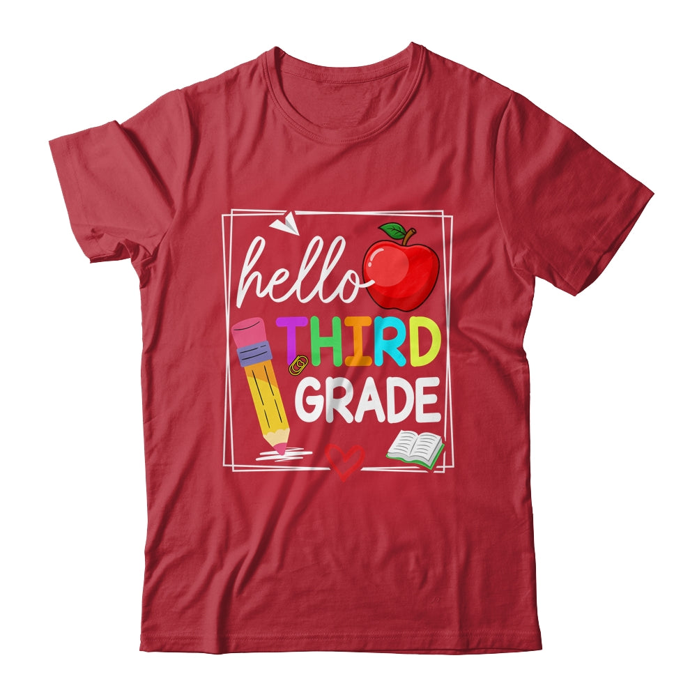 Hello Third Grade Team 3rd Grade Back To School Teacher Kids Shirt & Hoodie | teecentury