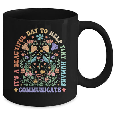 Help Tiny Humans Communicate Speech Language Pathologist SLP Mug | teecentury