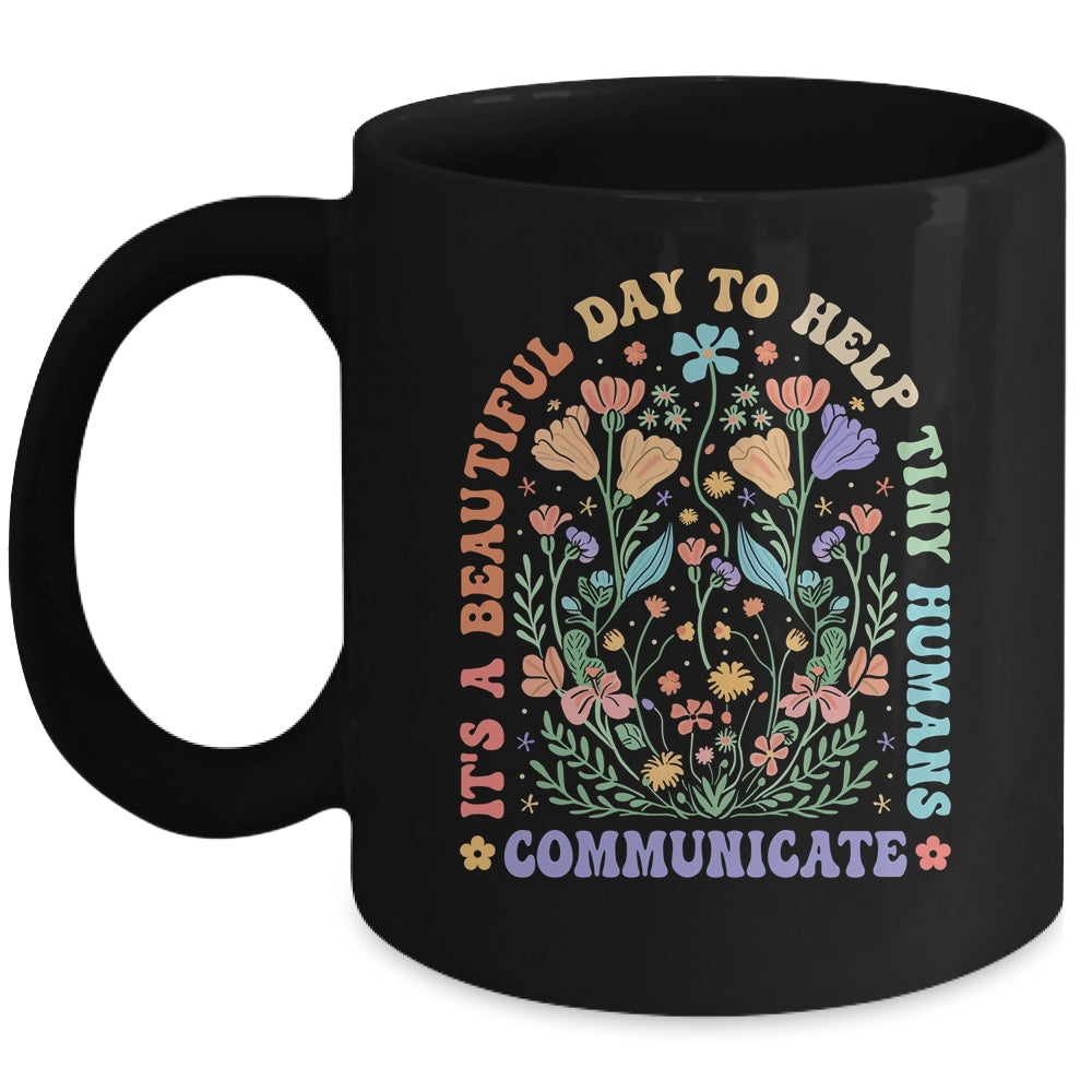 Help Tiny Humans Communicate Speech Language Pathologist SLP Mug | teecentury
