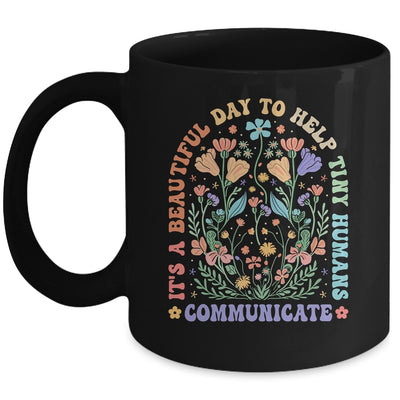 Help Tiny Humans Communicate Speech Language Pathologist SLP Mug | teecentury