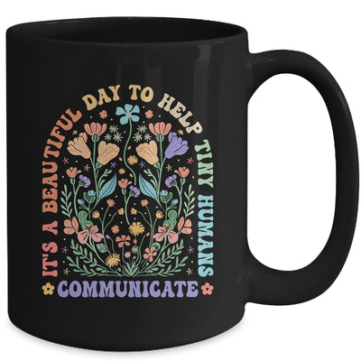 Help Tiny Humans Communicate Speech Language Pathologist SLP Mug | teecentury