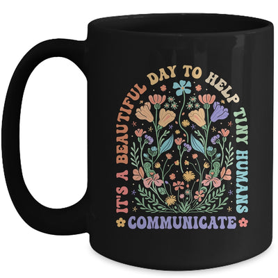 Help Tiny Humans Communicate Speech Language Pathologist SLP Mug | teecentury
