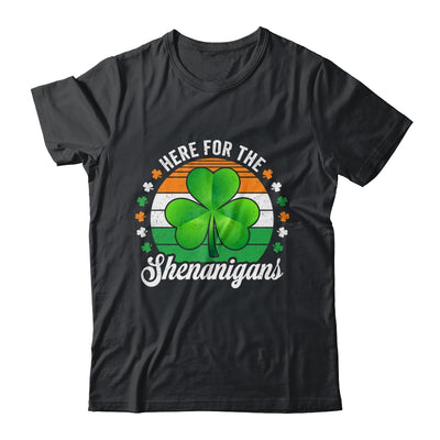 Here For The Shenanigans St Patricks Day Funny Men Women Shirt & Hoodie | teecentury