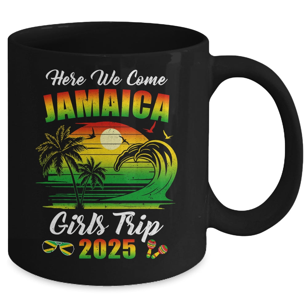 Here We Come 2025 Jamaica Girls Trip Summer Vacation Funny Mug | teecentury