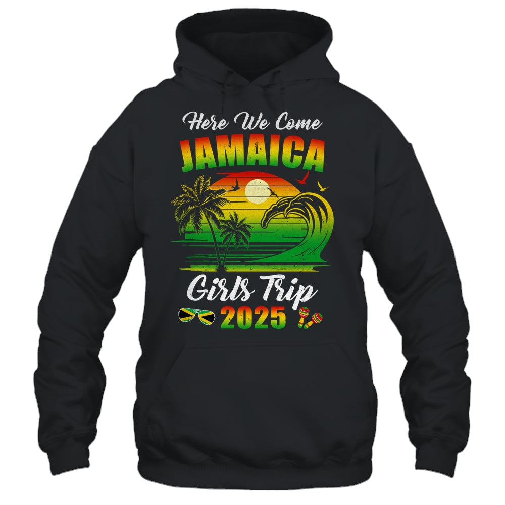 Here We Come 2025 Jamaica Girls Trip Summer Vacation Funny Shirt & Tank Top | teecentury