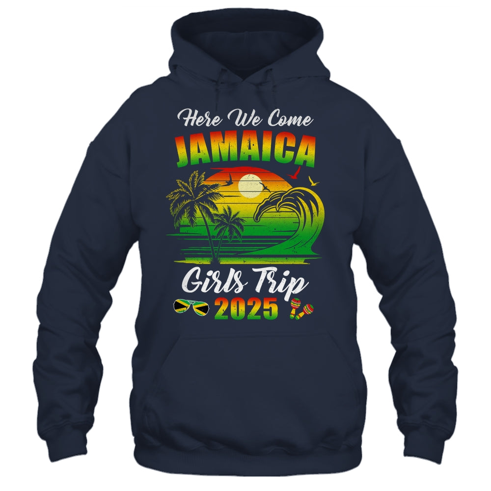 Here We Come 2025 Jamaica Girls Trip Summer Vacation Funny Shirt & Tank Top | teecentury
