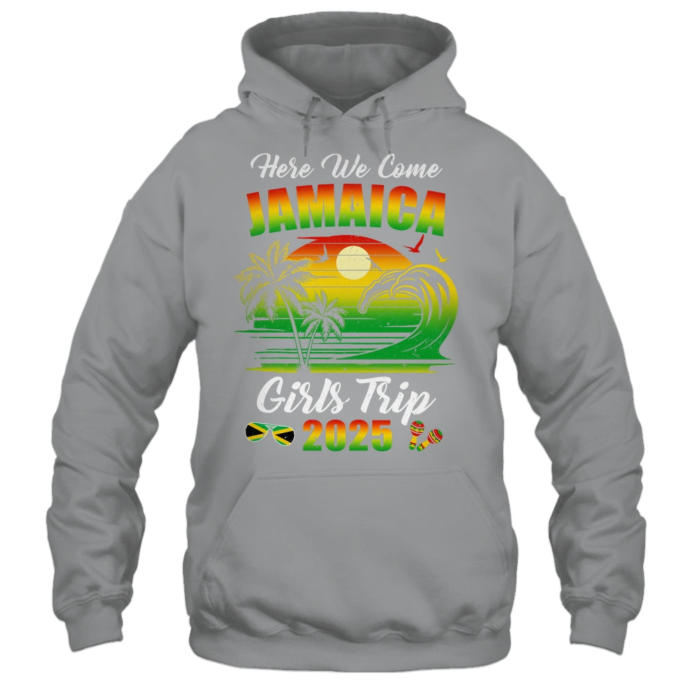 Here We Come 2025 Jamaica Girls Trip Summer Vacation Funny Shirt & Tank Top | teecentury