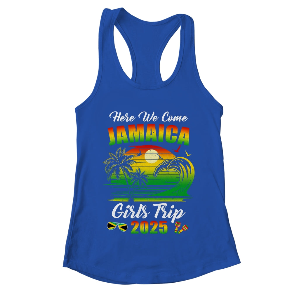 Here We Come 2025 Jamaica Girls Trip Summer Vacation Funny Shirt & Tank Top | teecentury
