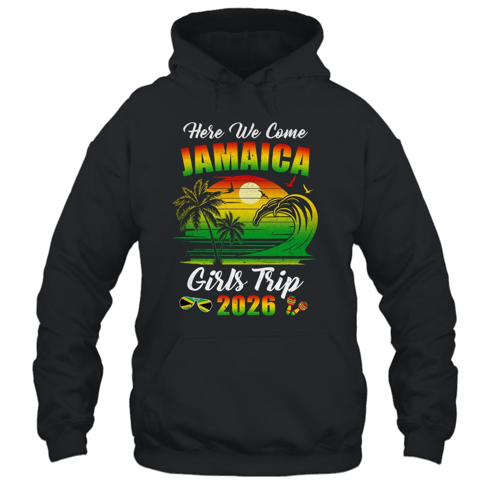 Here We Come 2026 Jamaica Girls Trip Summer Vacation Funny Shirt & Tank Top | teecentury