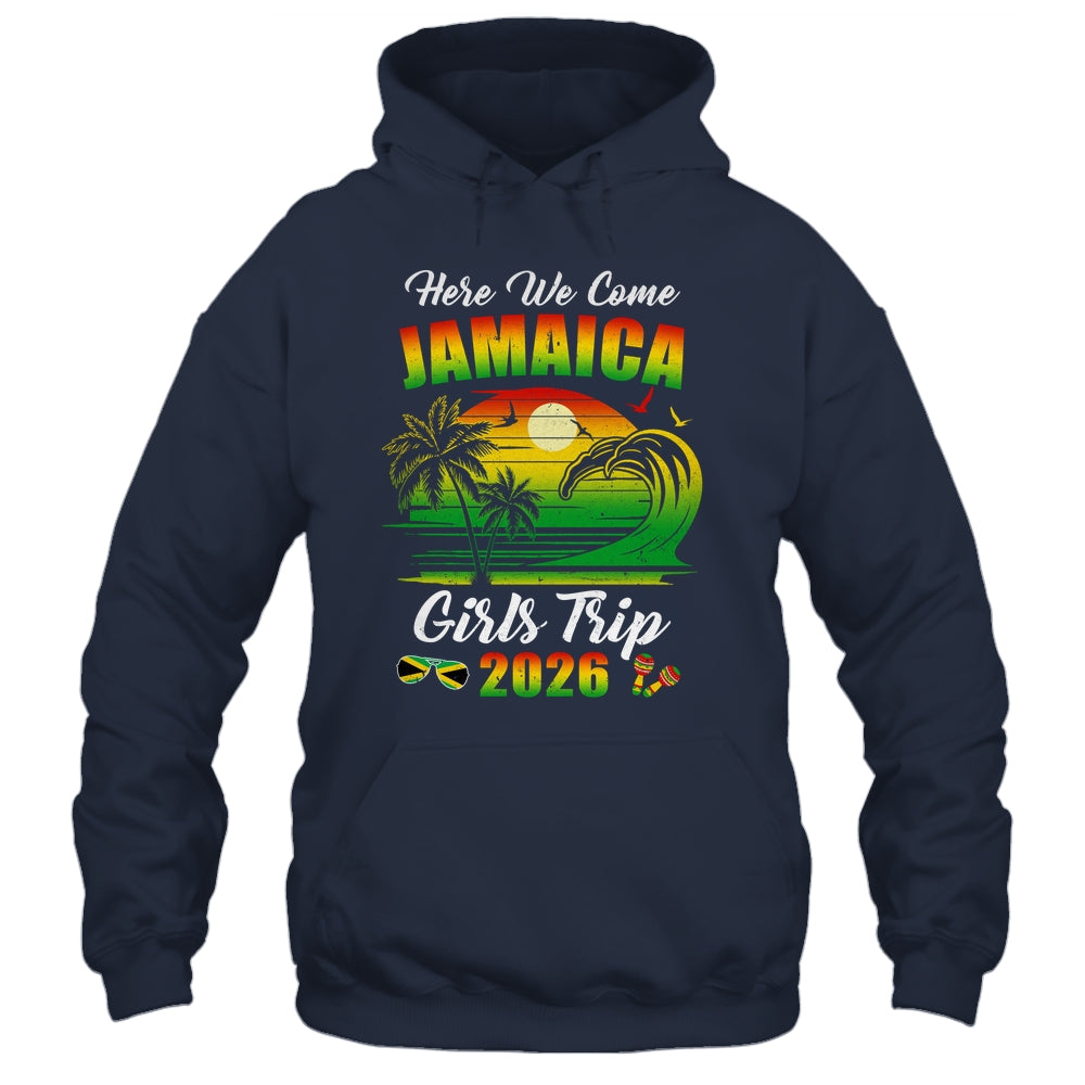 Here We Come 2026 Jamaica Girls Trip Summer Vacation Funny Shirt & Tank Top | teecentury