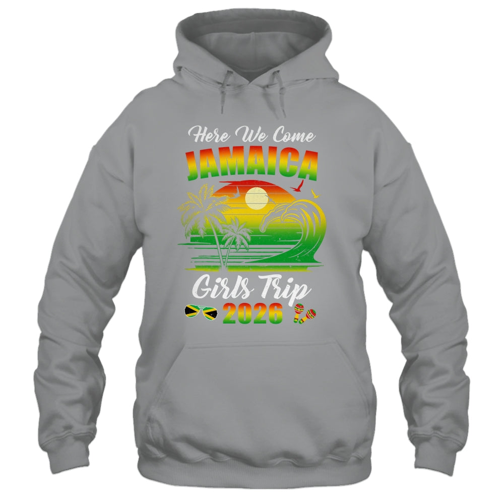 Here We Come 2026 Jamaica Girls Trip Summer Vacation Funny Shirt & Tank Top | teecentury