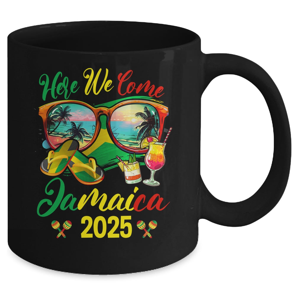 Here We Come Jamaica 2025 Family Vacation Matching Group Mug | teecentury