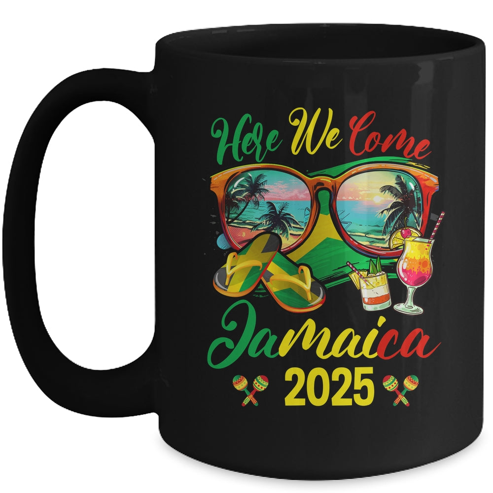Here We Come Jamaica 2025 Family Vacation Matching Group Mug | teecentury