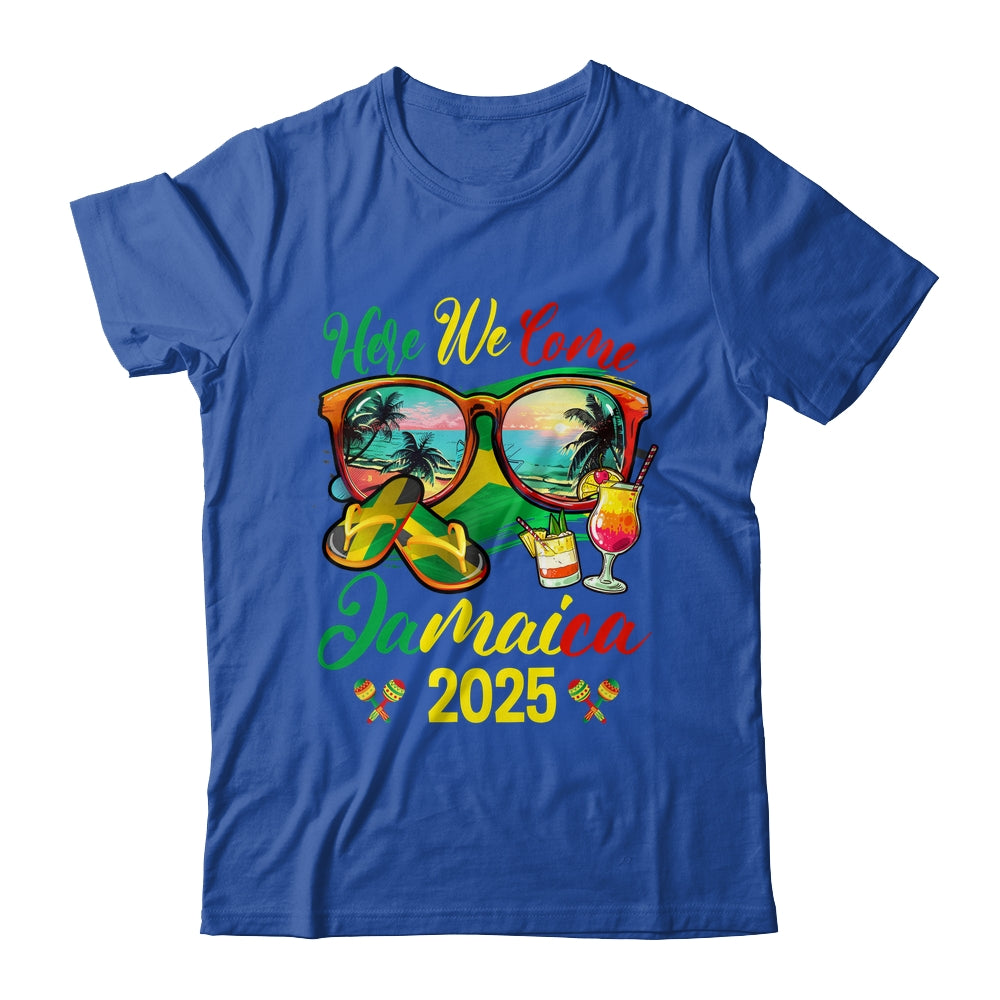 Here We Come Jamaica 2025 Family Vacation Matching Group Shirt & Tank Top | teecentury