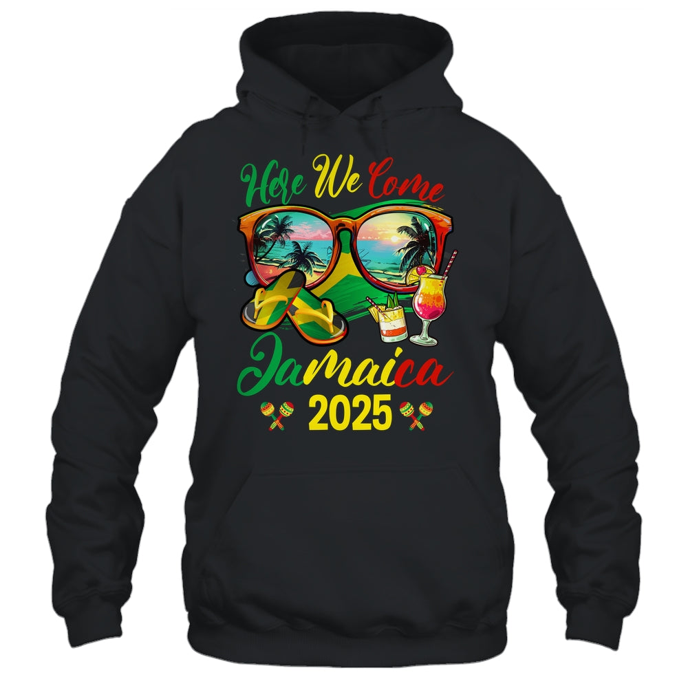 Here We Come Jamaica 2025 Family Vacation Matching Group Shirt & Tank Top | teecentury